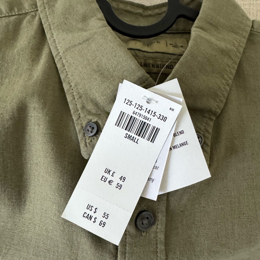 Abercrombie & Fitch Green Casual Button Down Shirt - Picture 5 of 5